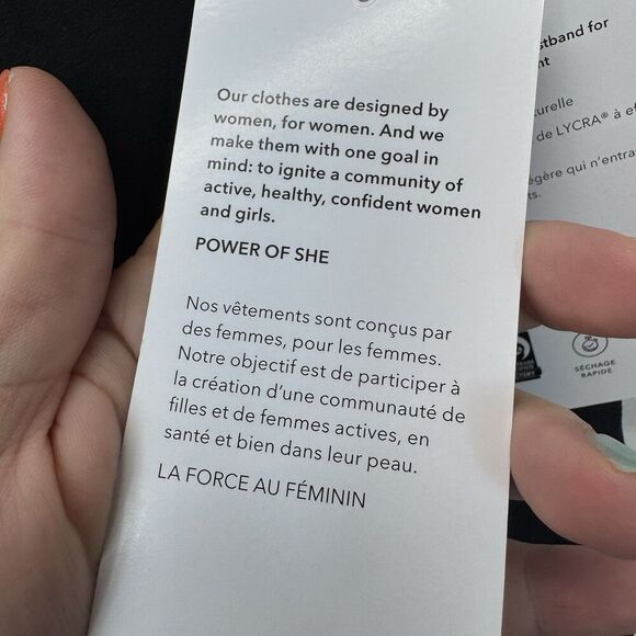 Athleta Transcend Slim Pant Womens size M 32" Nylon Stretch Black - Picture 10 of 11